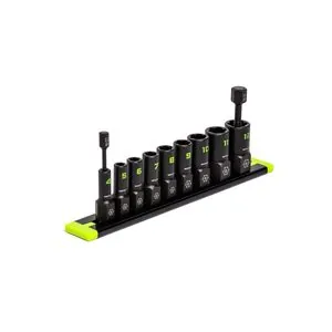 Grip Edge Tools 9-PC 1/4" Drive Metric RPT Socket Extractor set (Standard Length)