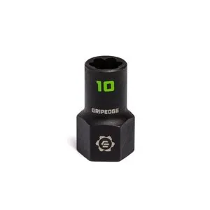 Grip Edge Tools 10mm 3/8" Dr RPT Socket Extractor with FORS (Standard Length)