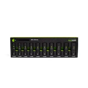 Grip Edge Tools 10-PC 3/8" Drive Metric RPT Socket Extractor with FORS set (deep length)