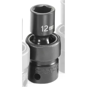 Grey Pneumatic 3/8" Drive x 12mm Standard Universal Socket