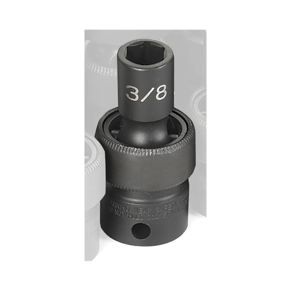 Grey Pneumatic 3/8" Drive x 3/8" Standard Universal Socket