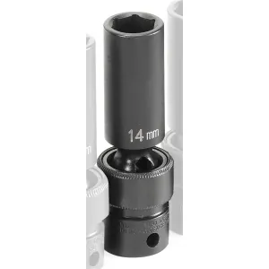 Grey Pneumatic 3/8" Drive x 14mm Deep Universal Socket
