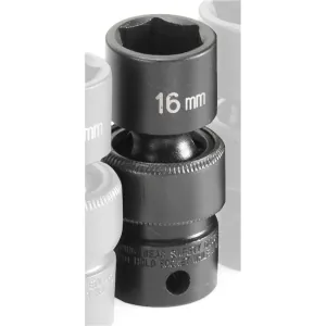 Grey Pneumatic 3/8" Drive x 16mm Standard Universal Socket