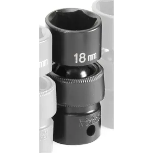 Grey Pneumatic 3/8" Drive x 18mm Standard Universal Socket