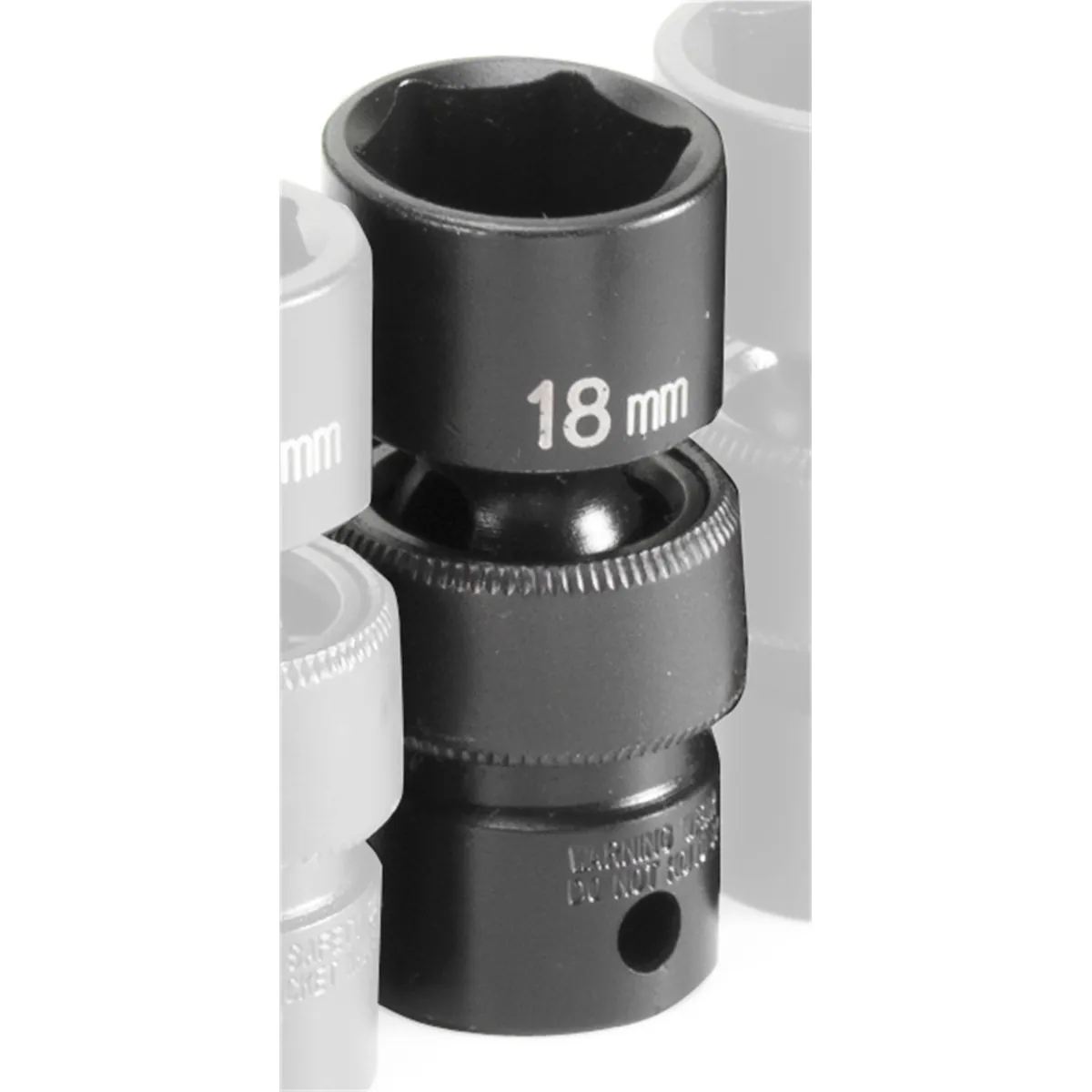Grey Pneumatic 3/8" Drive x 18mm Standard Universal Socket