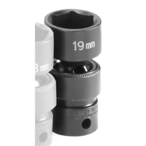 Grey Pneumatic 3/8" Drive x 19mm Standard Universal Socket