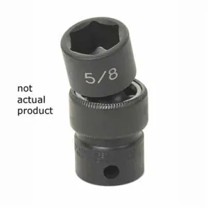 Grey Pneumatic 3/8" Drive x 22mm Standard Universal Socket 6 Point - Black