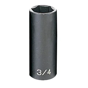 Grey Pneumatic 3/8" Drive x 3/4" Deep Socket