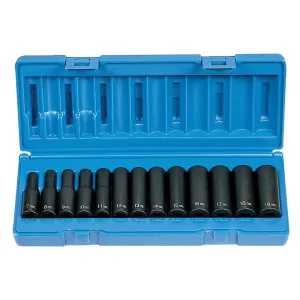 Grey Pneumatic 3/8" Drive 13 Piece Deep Metric Set - 12 Point