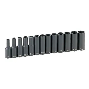 Grey Pneumatic 3/8" Drive 13 Piece Deep Metric Set