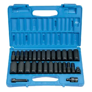 Grey Pneumatic 3/8" Drive 29 Piece Deep SAE/Metric Set