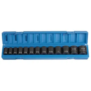 Grey Pneumatic 1/2" Drive 13 Piece Standard Set