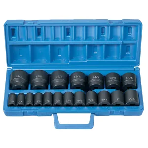Grey Pneumatic 1/2" Drive 19 Piece Standard Length Fractional Master Set