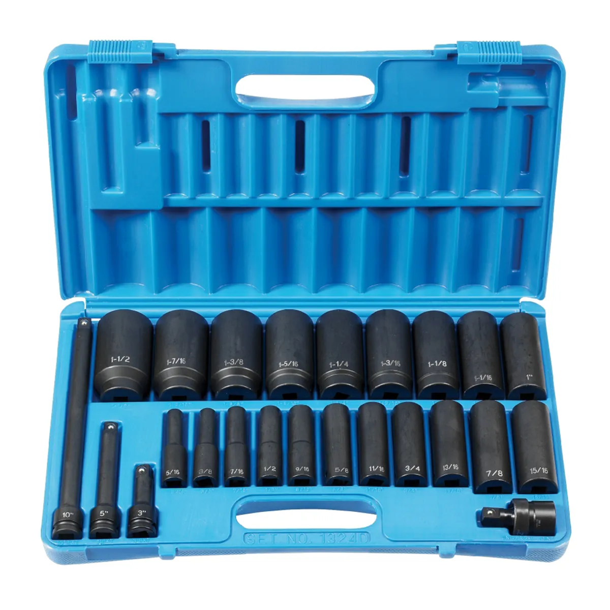 Grey Pneumatic 1/2" Drive 24 Piece Deep Set