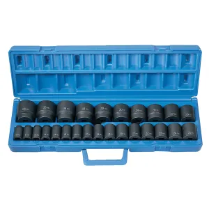 Grey Pneumatic 1/2" Drive 26 Piece Standard Length Metric Master Set
