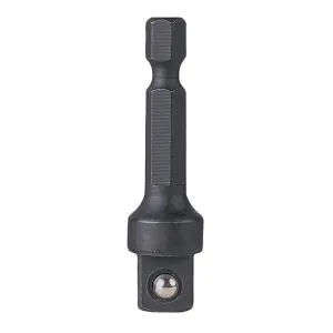 Grey Pneumatic 1/4" Hex x 3/8" Square Adapter w/ball retainer