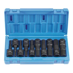 Grey Pneumatic 1/2" Drive 10 Piece Metric Hex Driver Set