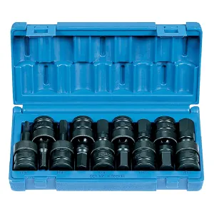 Grey Pneumatic 1/2" Drive 9 Piece Metric Universal Hex Driver Set