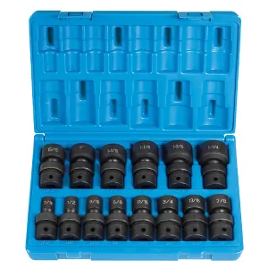 Grey Pneumatic 1/2" Dr. 14 Piece Standard Length Frac.UniversalSet - 12 Point