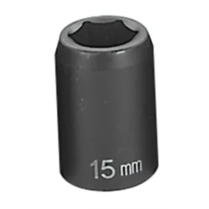 Grey Pneumatic 1/2" Drive x 15mm Standard Socket