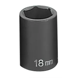Grey Pneumatic 1/2" Drive x 18mm Standard Socket