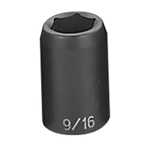 Grey Pneumatic 1/2" Drive x 9/16" Standard Socket