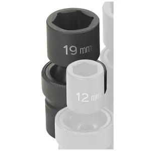 Grey Pneumatic 1/2" Drive x 19mm Standard Universal Socket