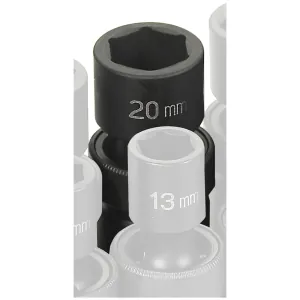 Grey Pneumatic 1/2" Drive x 20mm Standard Universal Socket