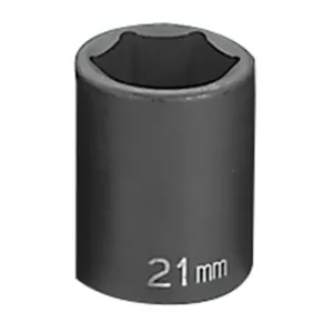 Grey Pneumatic 1/2" Drive x 21mm Standard Socket