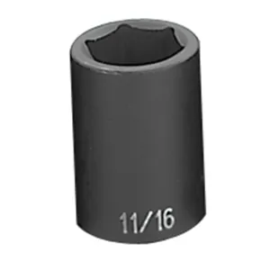 Grey Pneumatic 1/2" Drive x 11/16" Standard Socket