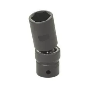 Grey Pneumatic 1/2" Drive x 24mm Deep Universal Socket 6 Point - Black