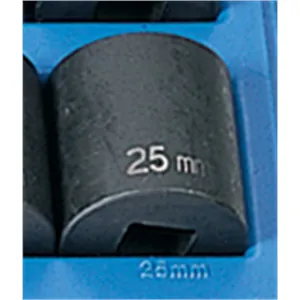 Grey Pneumatic 1/2" Drive x 25mm Standard Socket