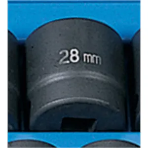 Grey Pneumatic 1/2" Drive x 28mm Standard Socket