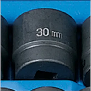 Grey Pneumatic 1/2" Drive x 30mm Standard Socket
