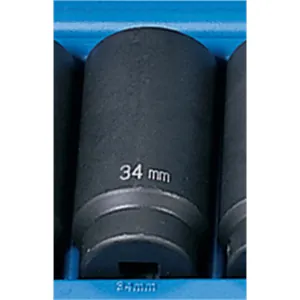 Grey Pneumatic 1/2" Drive x 34mm Deep Socket