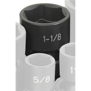 Grey Pneumatic 1/2" Drive x 1-1/8" Standard Universal Socket