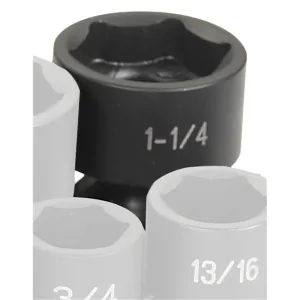 Grey Pneumatic 1/2" Drive x 1-1/4" Standard Universal Socket