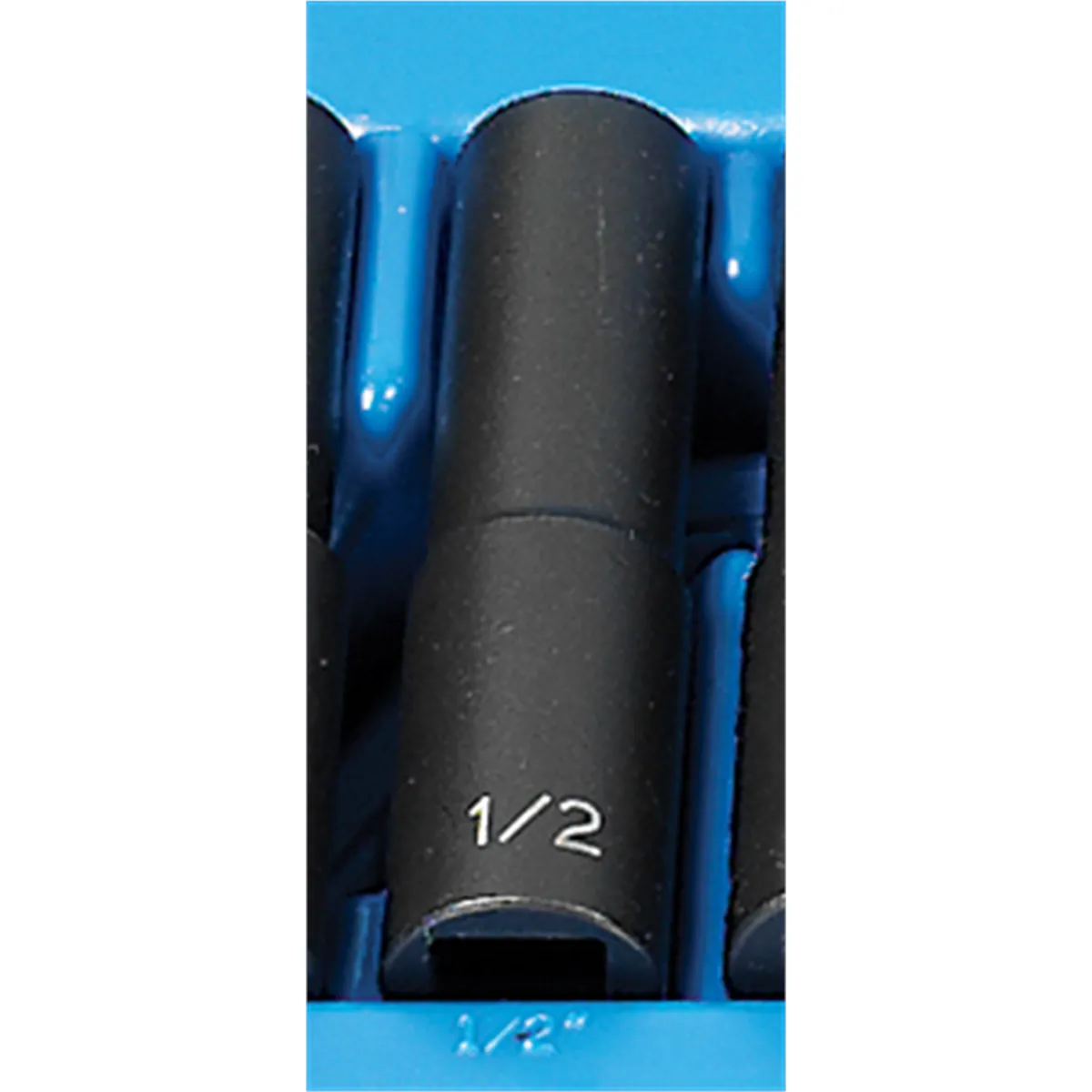 Grey Pneumatic 1/2" Drive x 1/2" Deep - 12 Point Socket