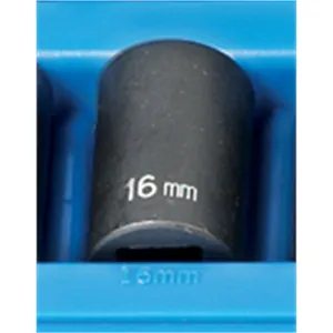 Grey Pneumatic 1/2" Drive x 16mm Standard - 12 Point Socket