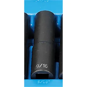 Grey Pneumatic 1/2" Drive x 9/16" Deep - 12 Point Socket