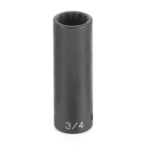 Grey Pneumatic 1/2" Drive x 3/4" Deep - 12 Point Socket