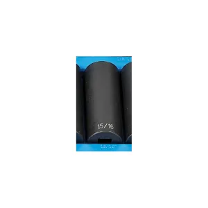 Grey Pneumatic 1/2" Drive x 15/16" Deep - 12 Point Socket