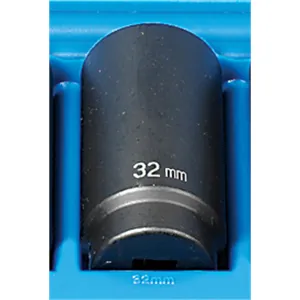 Grey Pneumatic 1/2" Drive x 32mm Deep - 12 Point Socket