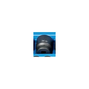 Grey Pneumatic 1/2" Drive x 34mm Standard - 12 Point Socket