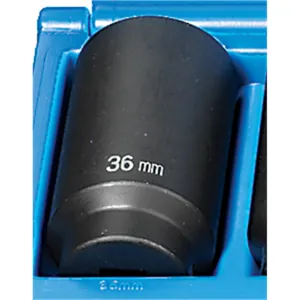 Grey Pneumatic 1/2" Drive x 36mm Deep - 12 Point Socket