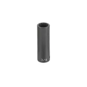 Grey Pneumatic 1/2" Drive x 39mm Deep - 12 Point Socket