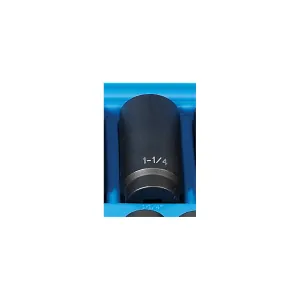 Grey Pneumatic 1/2" Drive x 1-1/4" Deep - 12 Point Socket