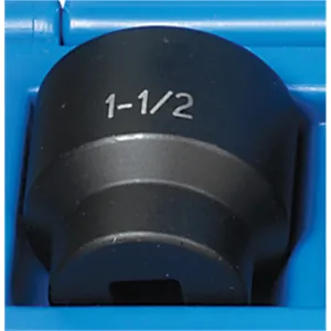 Grey Pneumatic 1/2" Drive x 1-1/2" Standard - 12 Point Socket