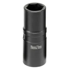 Grey Pneumatic 1/2" Drive x 19mm & 21mm Thin-Wall Flip Socket