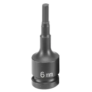 Grey Pneumatic 1/2" Drive x 6mm Hex Driver